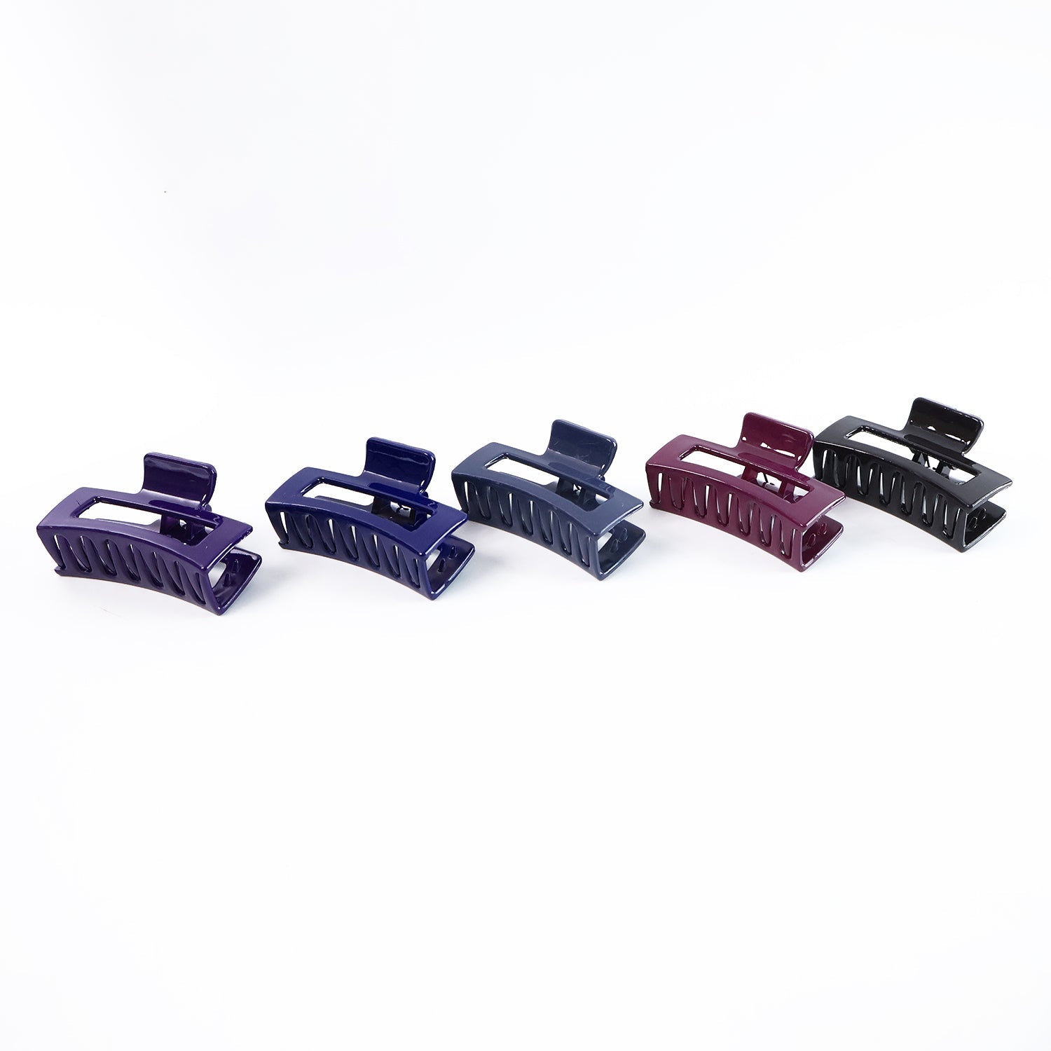 Matte Finish Rectangle Hair Claw Clip for Women and Girls – Assorted Color Pack – 12 Pc Matte Finish Rectangle Hair Claw Clip for Women and Girls – Assorted Color Pack – 12 Pc